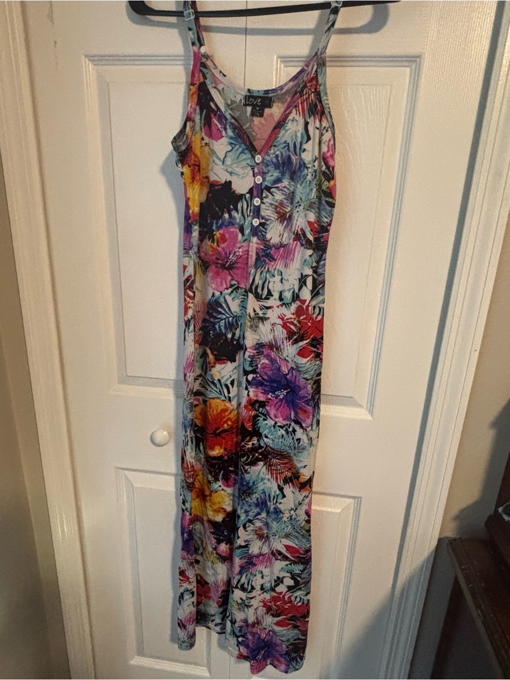 Love Vibrant Floral Multi-Colored Maxi Dress